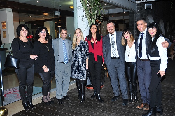 בתמונה: מנכ"ל מלון רימונים גלי כנרת - עופר חיות, מנהל מרחב צפון רשת פתאל - תדי מרחבי, יחד עם מנהלי מלונות מרשת רימונים ורשת פתאל.  קרדיט צלם: מיכה צילומים