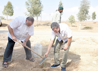 קק"ל ונציגי אגודת ישראל-גרמניה חנכו את יער ויסבאדן באזור להבים