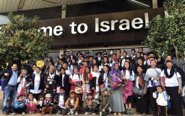 עשו עלייה: 72 עולים משבט בני המנשה ממדינת מיזורם שבהודו צילום: לורה בן דוד, באדיבות ארגון שבי ישראל