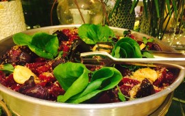 מתכון צבעוני ובריא לשולחן הסדר - סלט סלק של השף אלון כהן צילום: יח