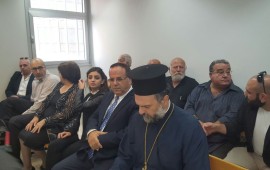 החל משפטו של הכומר נדאף סגן השר קרא והכומר נדאף בבית המשפט. צילום: דוברות